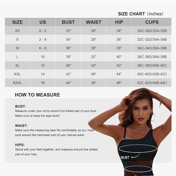 Blooming Jelly One Shoulder Slimming Black One Piece Swimsuit w/ Sheer Panels - Picture 11 of 12